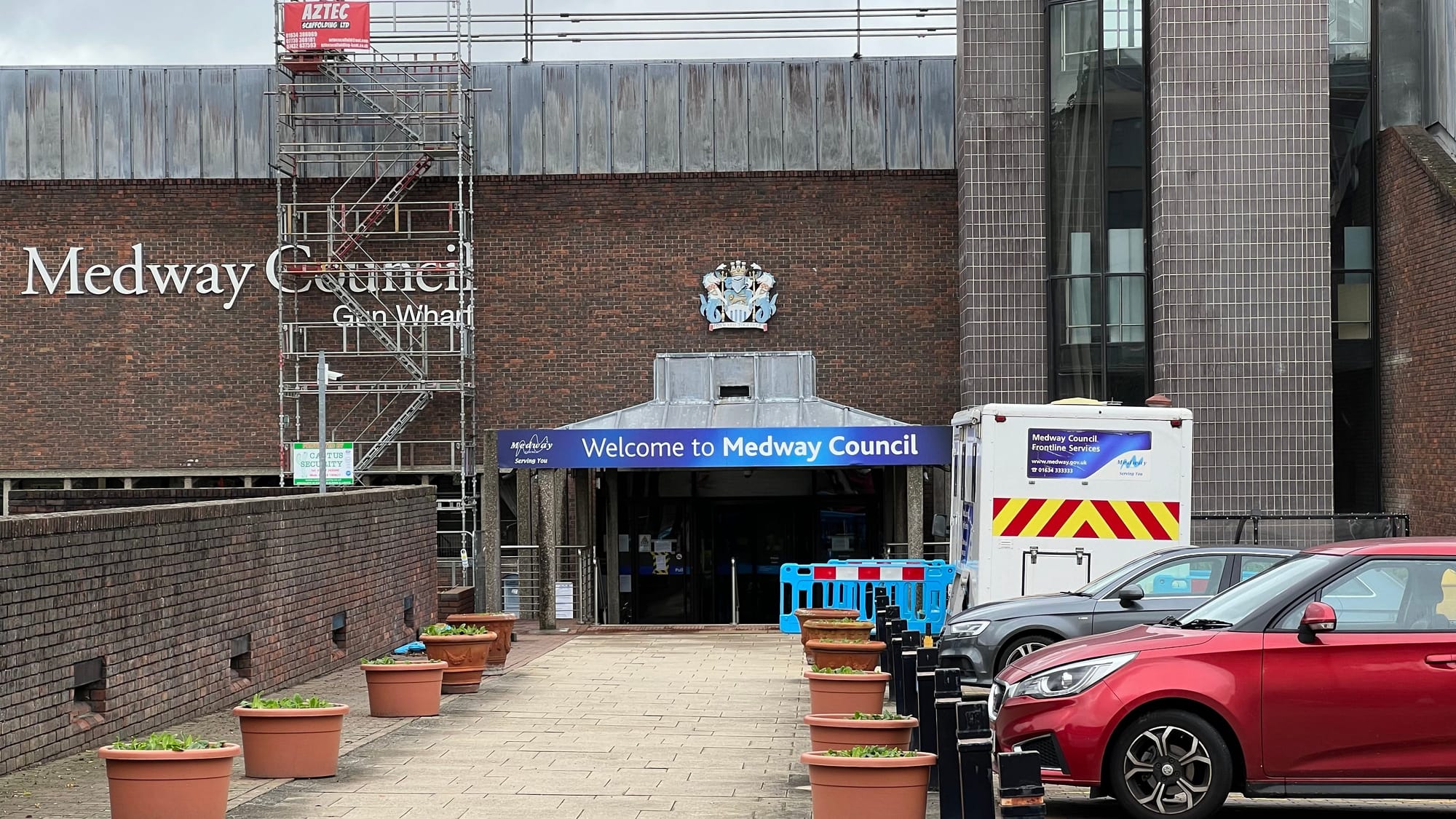 Gun Wharf is falling down. Maybe. - by Ed Jennings