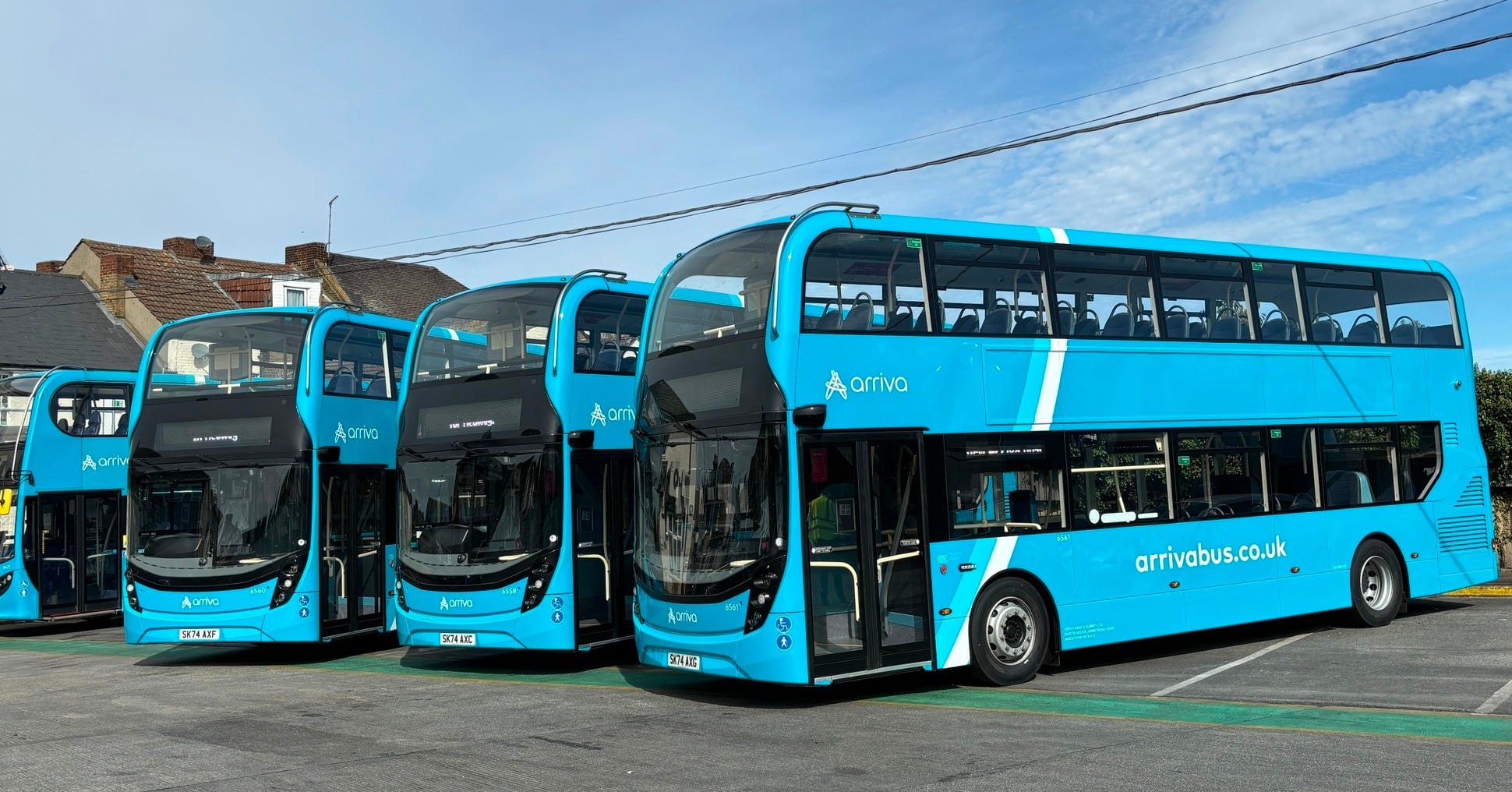 May be an image of tram and text