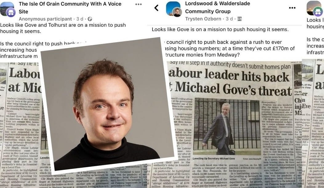 Medway Council Cabinet member uses anonymous account to push political points