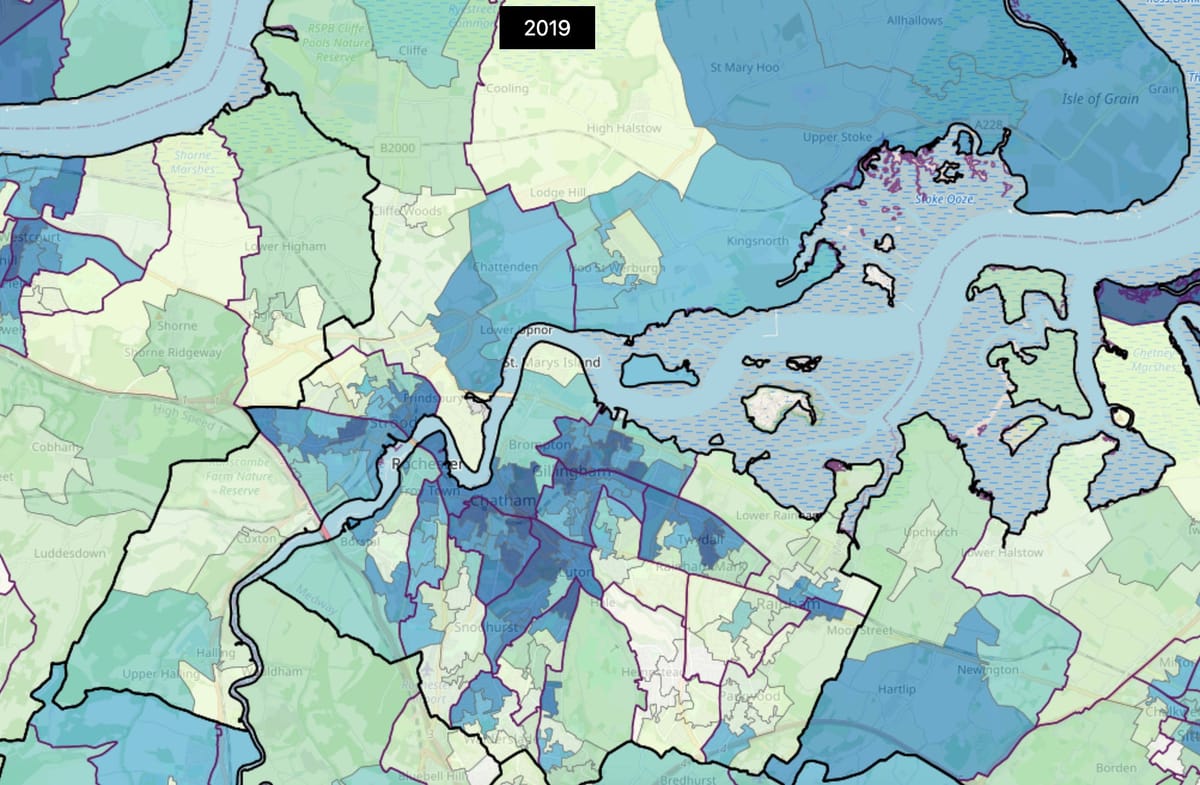 How extreme is poverty in Medway?