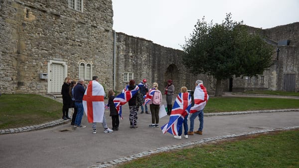 A protest in search of a crowd