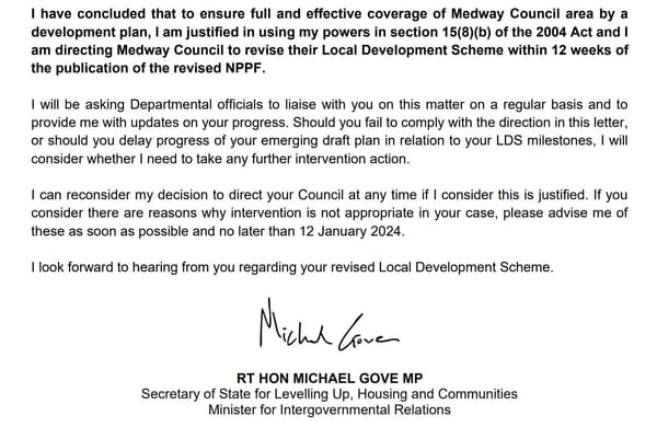 Michael Gove comes for Medway